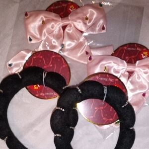 Pink and Black Hair Accessories Set